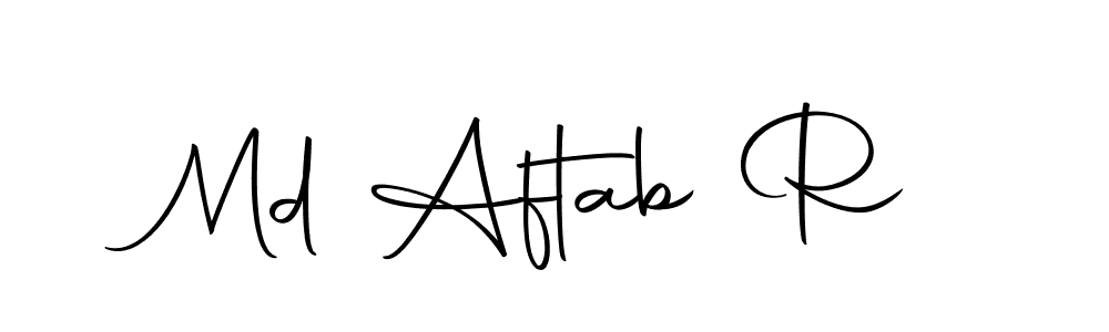 Also we have Md Aftab R name is the best signature style. Create professional handwritten signature collection using Autography-DOLnW autograph style. Md Aftab R signature style 10 images and pictures png