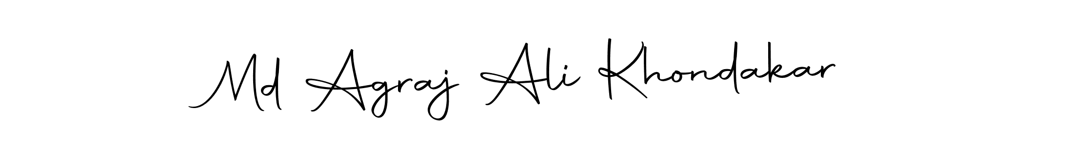 It looks lik you need a new signature style for name Md Agraj Ali Khondakar. Design unique handwritten (Autography-DOLnW) signature with our free signature maker in just a few clicks. Md Agraj Ali Khondakar signature style 10 images and pictures png
