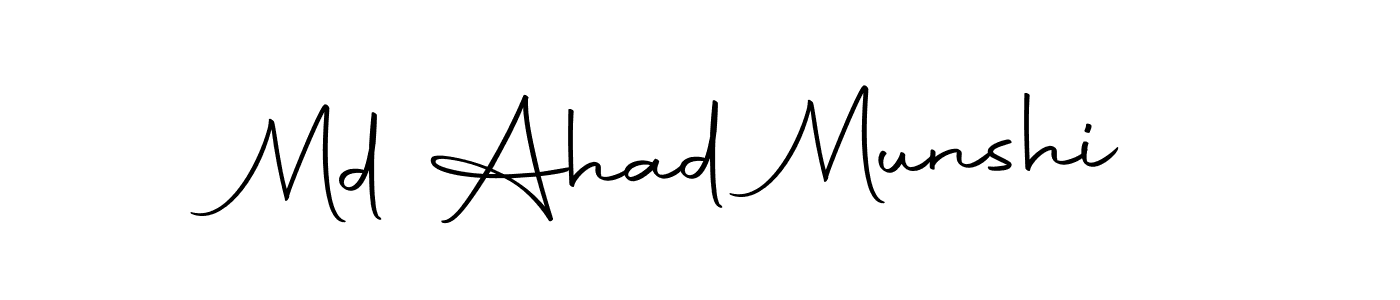 Make a short Md Ahad Munshi signature style. Manage your documents anywhere anytime using Autography-DOLnW. Create and add eSignatures, submit forms, share and send files easily. Md Ahad Munshi signature style 10 images and pictures png