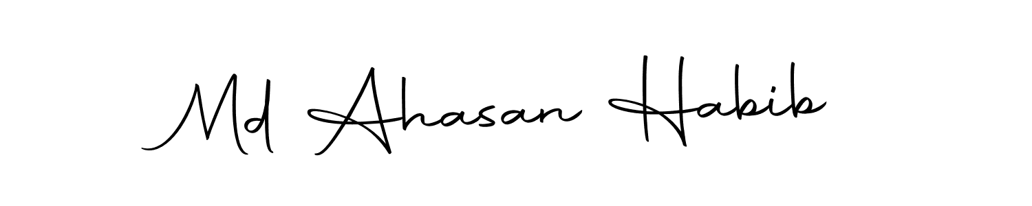 This is the best signature style for the Md Ahasan Habib name. Also you like these signature font (Autography-DOLnW). Mix name signature. Md Ahasan Habib signature style 10 images and pictures png