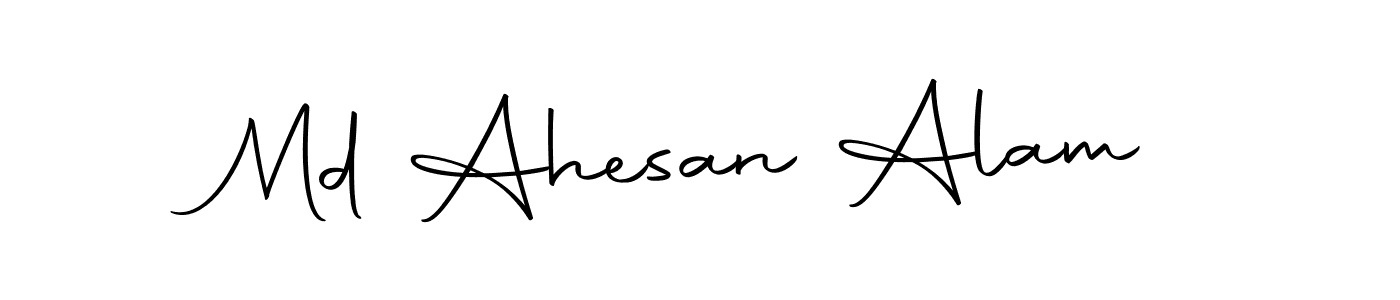 This is the best signature style for the Md Ahesan Alam name. Also you like these signature font (Autography-DOLnW). Mix name signature. Md Ahesan Alam signature style 10 images and pictures png