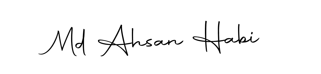 Make a short Md Ahsan Habi signature style. Manage your documents anywhere anytime using Autography-DOLnW. Create and add eSignatures, submit forms, share and send files easily. Md Ahsan Habi signature style 10 images and pictures png