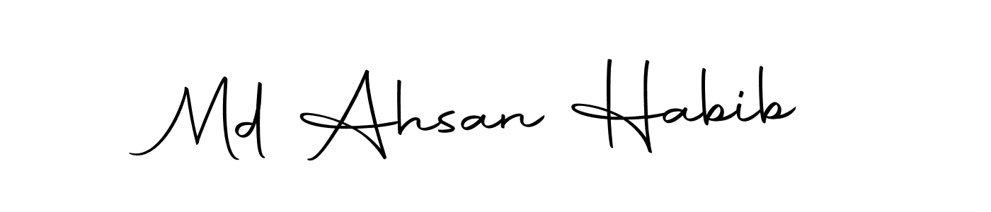 Make a beautiful signature design for name Md Ahsan Habib. Use this online signature maker to create a handwritten signature for free. Md Ahsan Habib signature style 10 images and pictures png