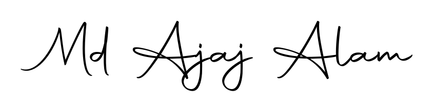 Turn your name Md Ajaj Alam into a signature brand with Autography-DOLnW styling. Download in standard PNG or transparent format anytime. Md Ajaj Alam signature style 10 images and pictures png