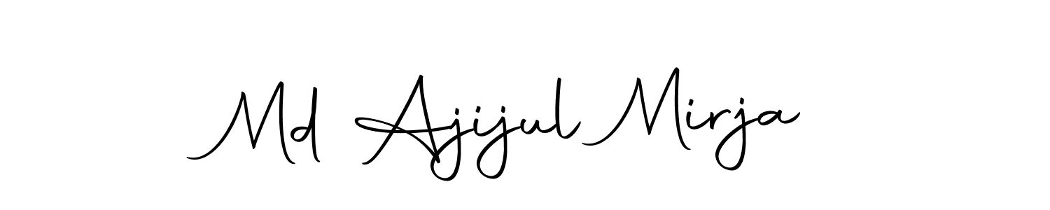 The best way (Autography-DOLnW) to make a short signature is to pick only two or three words in your name. The name Md Ajijul Mirja include a total of six letters. For converting this name. Md Ajijul Mirja signature style 10 images and pictures png
