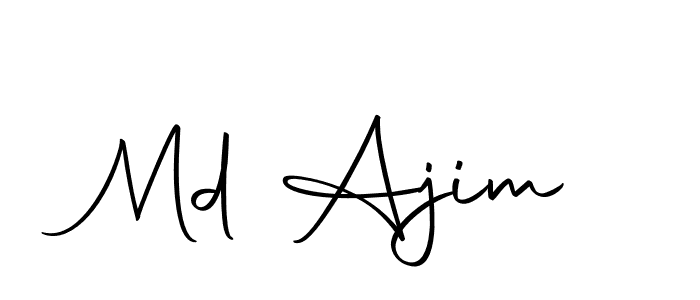 Make a beautiful signature design for name Md Ajim. With this signature (Autography-DOLnW) style, you can create a handwritten signature for free. Md Ajim signature style 10 images and pictures png