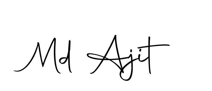 Also we have Md Ajit name is the best signature style. Create professional handwritten signature collection using Autography-DOLnW autograph style. Md Ajit signature style 10 images and pictures png