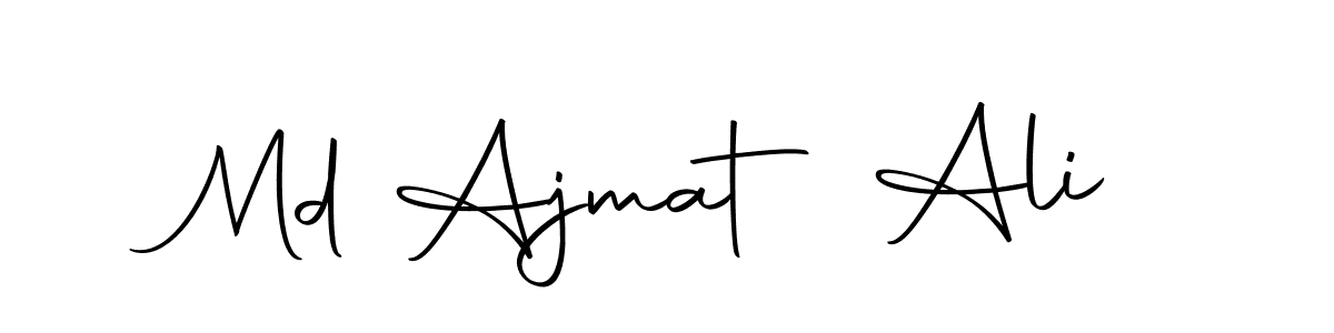 Similarly Autography-DOLnW is the best handwritten signature design. Signature creator online .You can use it as an online autograph creator for name Md Ajmat Ali. Md Ajmat Ali signature style 10 images and pictures png