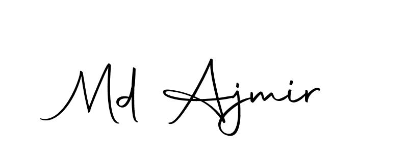 Also we have Md Ajmir name is the best signature style. Create professional handwritten signature collection using Autography-DOLnW autograph style. Md Ajmir signature style 10 images and pictures png