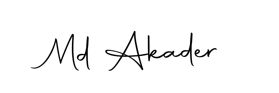 Also we have Md Akader name is the best signature style. Create professional handwritten signature collection using Autography-DOLnW autograph style. Md Akader signature style 10 images and pictures png