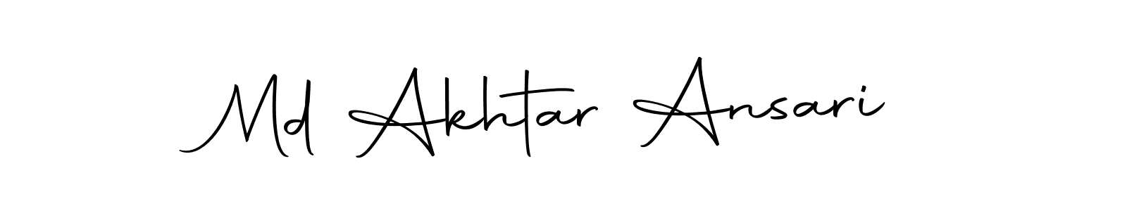 Make a short Md Akhtar Ansari signature style. Manage your documents anywhere anytime using Autography-DOLnW. Create and add eSignatures, submit forms, share and send files easily. Md Akhtar Ansari signature style 10 images and pictures png