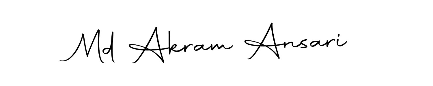 Use a signature maker to create a handwritten signature online. With this signature software, you can design (Autography-DOLnW) your own signature for name Md Akram Ansari. Md Akram Ansari signature style 10 images and pictures png