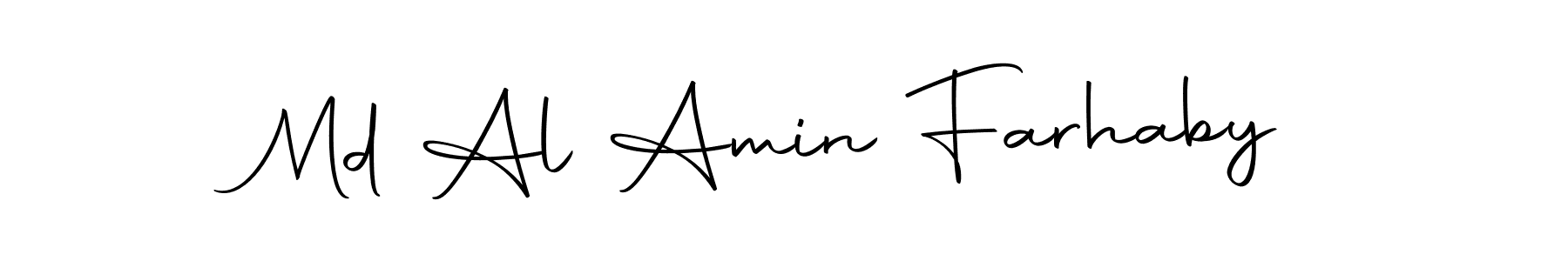Autography-DOLnW is a professional signature style that is perfect for those who want to add a touch of class to their signature. It is also a great choice for those who want to make their signature more unique. Get Md Al Amin Farhaby name to fancy signature for free. Md Al Amin Farhaby signature style 10 images and pictures png