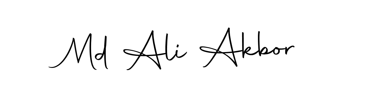 Make a beautiful signature design for name Md Ali Akbor. With this signature (Autography-DOLnW) style, you can create a handwritten signature for free. Md Ali Akbor signature style 10 images and pictures png