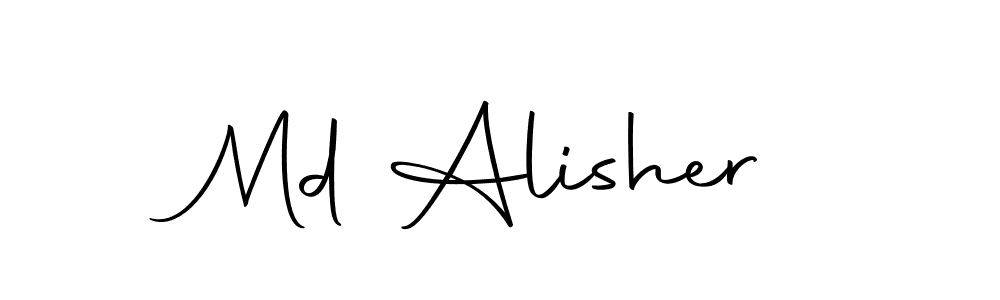 Use a signature maker to create a handwritten signature online. With this signature software, you can design (Autography-DOLnW) your own signature for name Md Alisher. Md Alisher signature style 10 images and pictures png