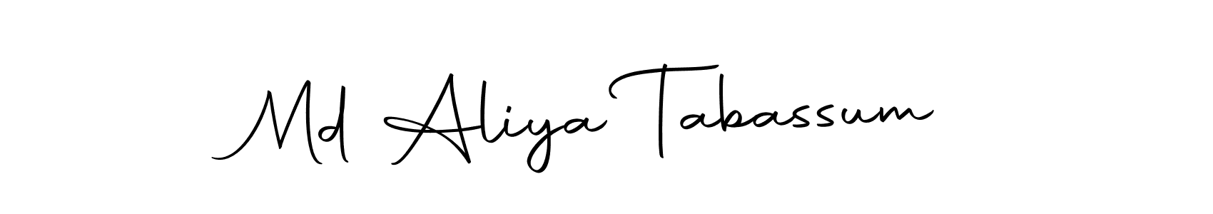 It looks lik you need a new signature style for name Md Aliya Tabassum. Design unique handwritten (Autography-DOLnW) signature with our free signature maker in just a few clicks. Md Aliya Tabassum signature style 10 images and pictures png