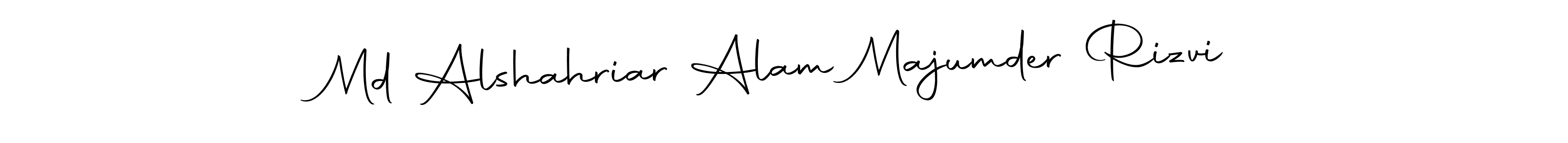 You should practise on your own different ways (Autography-DOLnW) to write your name (Md Alshahriar Alam Majumder Rizvi) in signature. don't let someone else do it for you. Md Alshahriar Alam Majumder Rizvi signature style 10 images and pictures png