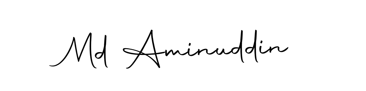 Design your own signature with our free online signature maker. With this signature software, you can create a handwritten (Autography-DOLnW) signature for name Md Aminuddin. Md Aminuddin signature style 10 images and pictures png