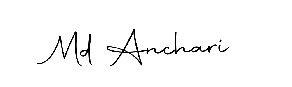 Design your own signature with our free online signature maker. With this signature software, you can create a handwritten (Autography-DOLnW) signature for name Md Anchari. Md Anchari signature style 10 images and pictures png