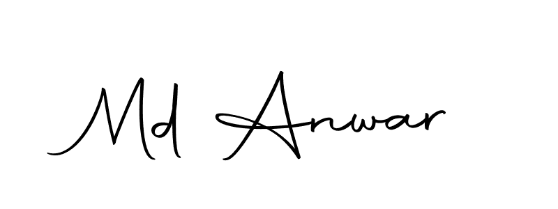 Create a beautiful signature design for name Md Anwar. With this signature (Autography-DOLnW) fonts, you can make a handwritten signature for free. Md Anwar signature style 10 images and pictures png