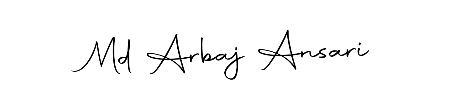 Create a beautiful signature design for name Md Arbaj Ansari. With this signature (Autography-DOLnW) fonts, you can make a handwritten signature for free. Md Arbaj Ansari signature style 10 images and pictures png