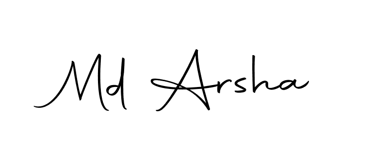 Use a signature maker to create a handwritten signature online. With this signature software, you can design (Autography-DOLnW) your own signature for name Md Arsha. Md Arsha signature style 10 images and pictures png