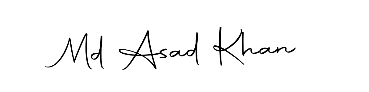 Use a signature maker to create a handwritten signature online. With this signature software, you can design (Autography-DOLnW) your own signature for name Md Asad Khan. Md Asad Khan signature style 10 images and pictures png