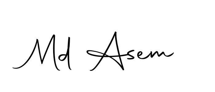 Use a signature maker to create a handwritten signature online. With this signature software, you can design (Autography-DOLnW) your own signature for name Md Asem. Md Asem signature style 10 images and pictures png