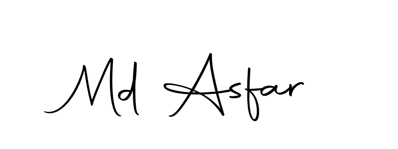How to make Md Asfar signature? Autography-DOLnW is a professional autograph style. Create handwritten signature for Md Asfar name. Md Asfar signature style 10 images and pictures png