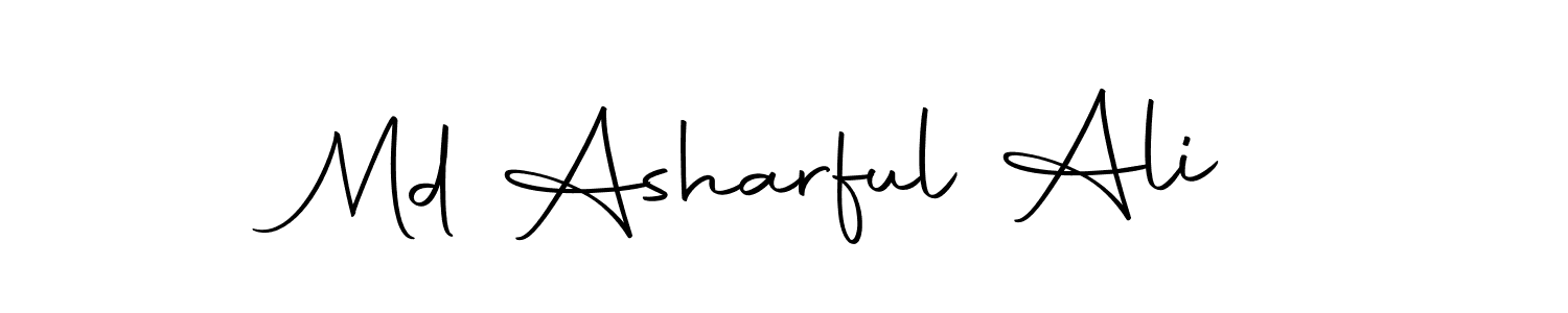 Also You can easily find your signature by using the search form. We will create Md Asharful Ali name handwritten signature images for you free of cost using Autography-DOLnW sign style. Md Asharful Ali signature style 10 images and pictures png