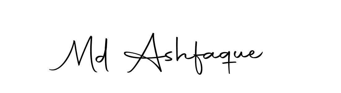 How to make Md Ashfaque name signature. Use Autography-DOLnW style for creating short signs online. This is the latest handwritten sign. Md Ashfaque signature style 10 images and pictures png