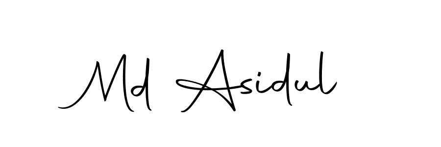 The best way (Autography-DOLnW) to make a short signature is to pick only two or three words in your name. The name Md Asidul include a total of six letters. For converting this name. Md Asidul signature style 10 images and pictures png
