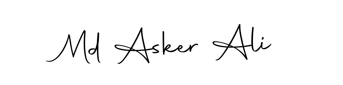 This is the best signature style for the Md Asker Ali name. Also you like these signature font (Autography-DOLnW). Mix name signature. Md Asker Ali signature style 10 images and pictures png