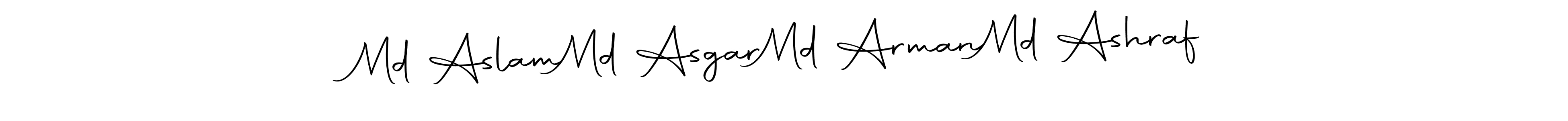 Make a beautiful signature design for name Md Aslam  Md Asgar  Md Arman  Md Ashraf. Use this online signature maker to create a handwritten signature for free. Md Aslam  Md Asgar  Md Arman  Md Ashraf signature style 10 images and pictures png