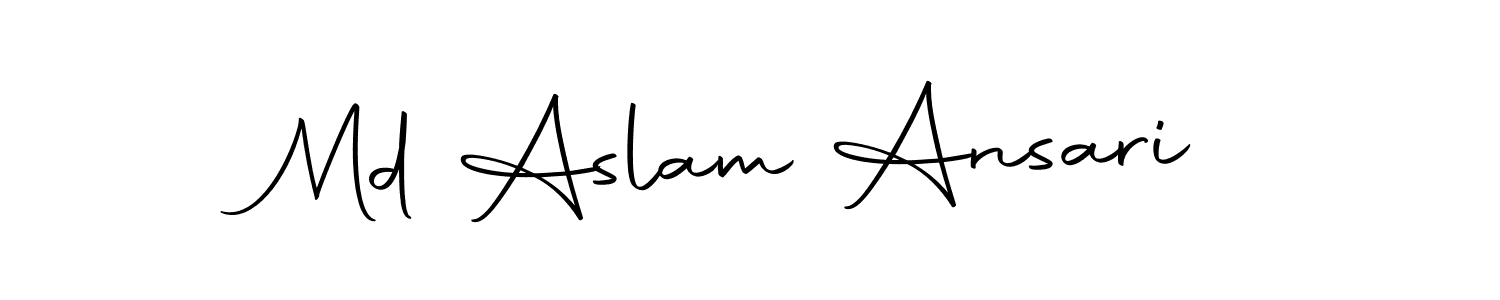 Similarly Autography-DOLnW is the best handwritten signature design. Signature creator online .You can use it as an online autograph creator for name Md Aslam Ansari. Md Aslam Ansari signature style 10 images and pictures png