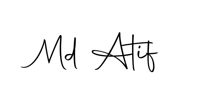 How to make Md Atif name signature. Use Autography-DOLnW style for creating short signs online. This is the latest handwritten sign. Md Atif signature style 10 images and pictures png