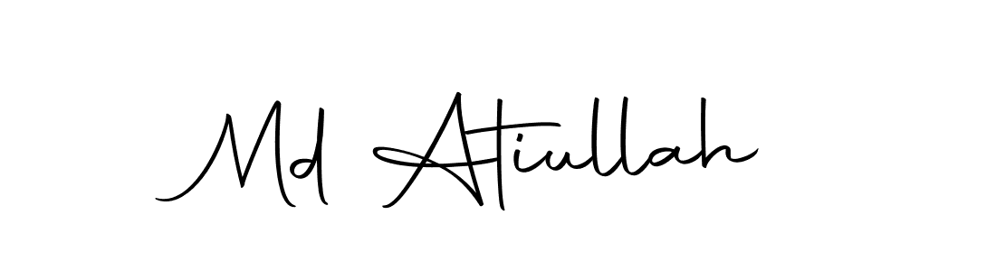 The best way (Autography-DOLnW) to make a short signature is to pick only two or three words in your name. The name Md Atiullah include a total of six letters. For converting this name. Md Atiullah signature style 10 images and pictures png
