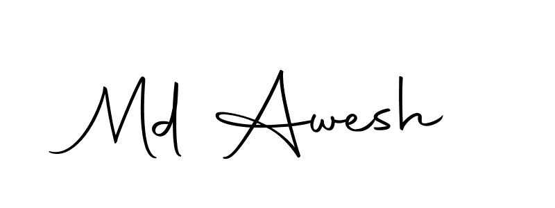 Use a signature maker to create a handwritten signature online. With this signature software, you can design (Autography-DOLnW) your own signature for name Md Awesh. Md Awesh signature style 10 images and pictures png