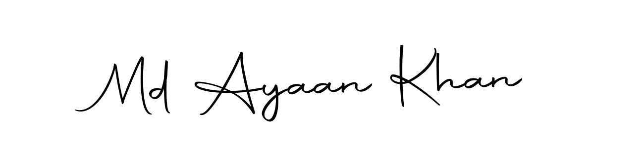 Use a signature maker to create a handwritten signature online. With this signature software, you can design (Autography-DOLnW) your own signature for name Md Ayaan Khan. Md Ayaan Khan signature style 10 images and pictures png