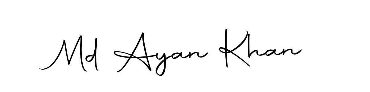 How to make Md Ayan Khan name signature. Use Autography-DOLnW style for creating short signs online. This is the latest handwritten sign. Md Ayan Khan signature style 10 images and pictures png