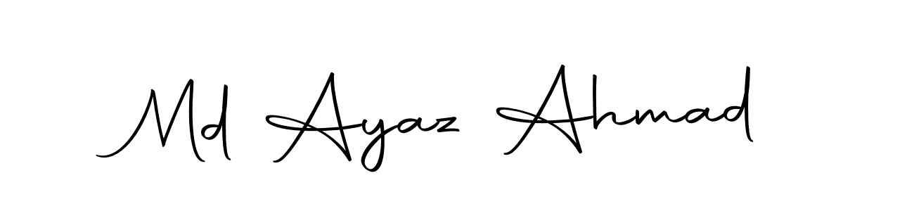 How to make Md Ayaz Ahmad name signature. Use Autography-DOLnW style for creating short signs online. This is the latest handwritten sign. Md Ayaz Ahmad signature style 10 images and pictures png