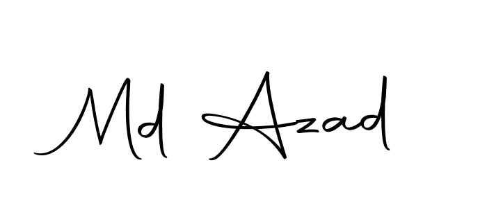 How to make Md Azad name signature. Use Autography-DOLnW style for creating short signs online. This is the latest handwritten sign. Md Azad signature style 10 images and pictures png