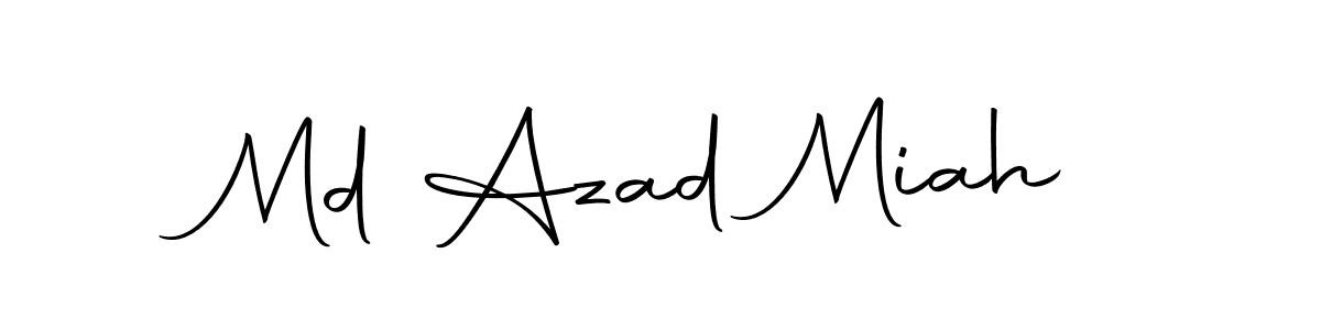 Design your own signature with our free online signature maker. With this signature software, you can create a handwritten (Autography-DOLnW) signature for name Md Azad Miah. Md Azad Miah signature style 10 images and pictures png