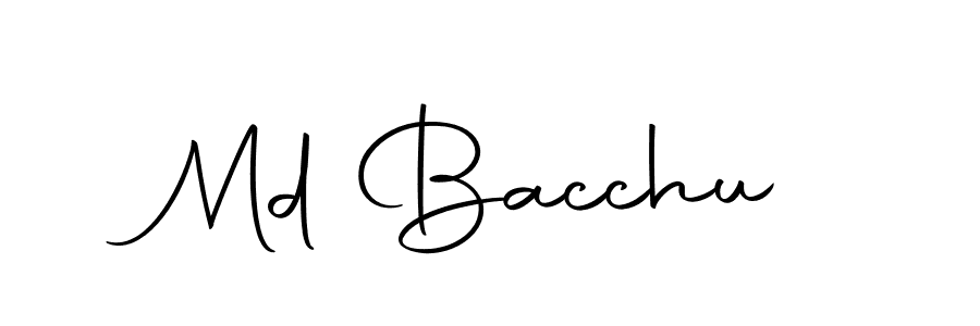 Also we have Md Bacchu name is the best signature style. Create professional handwritten signature collection using Autography-DOLnW autograph style. Md Bacchu signature style 10 images and pictures png