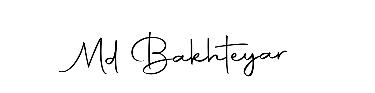 Create a beautiful signature design for name Md Bakhteyar. With this signature (Autography-DOLnW) fonts, you can make a handwritten signature for free. Md Bakhteyar signature style 10 images and pictures png