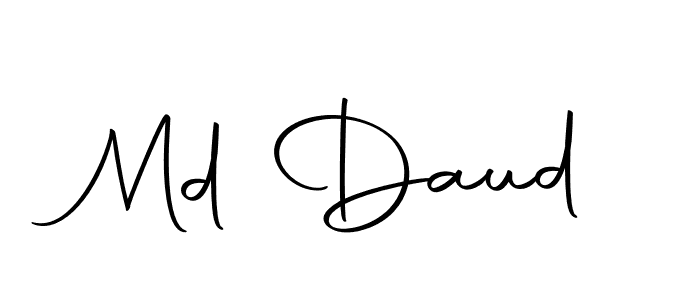 Design your own signature with our free online signature maker. With this signature software, you can create a handwritten (Autography-DOLnW) signature for name Md Daud. Md Daud signature style 10 images and pictures png