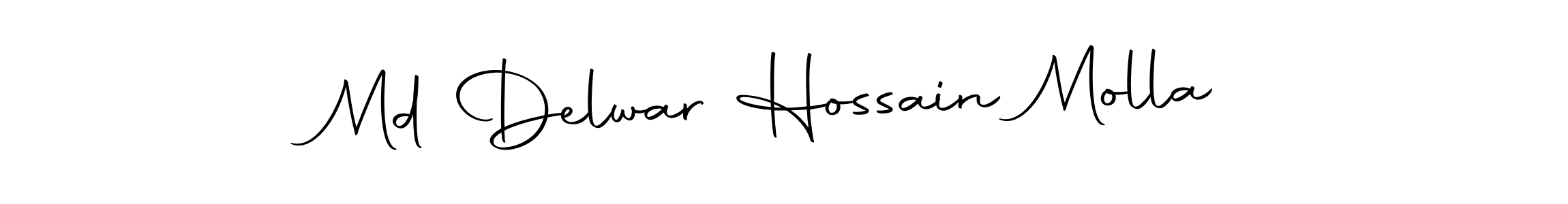 Make a beautiful signature design for name Md Delwar Hossain Molla. With this signature (Autography-DOLnW) style, you can create a handwritten signature for free. Md Delwar Hossain Molla signature style 10 images and pictures png