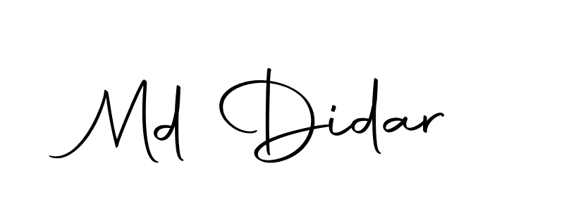 How to make Md Didar name signature. Use Autography-DOLnW style for creating short signs online. This is the latest handwritten sign. Md Didar signature style 10 images and pictures png