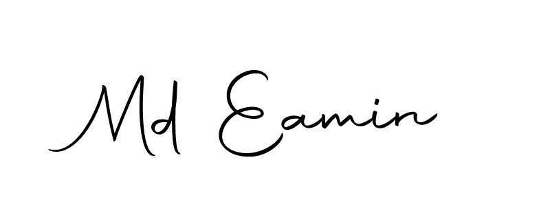 How to make Md Eamin name signature. Use Autography-DOLnW style for creating short signs online. This is the latest handwritten sign. Md Eamin signature style 10 images and pictures png