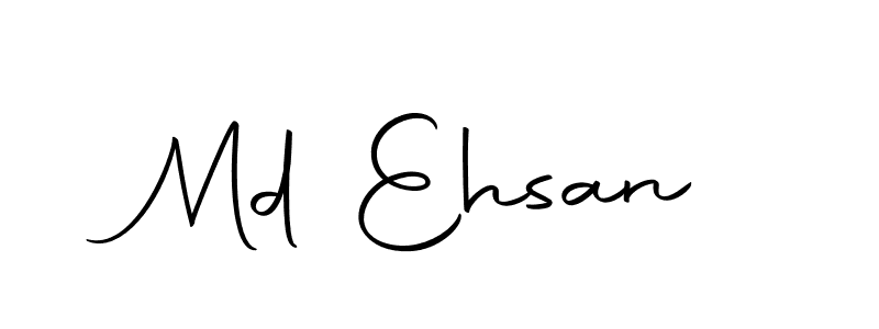 How to make Md Ehsan name signature. Use Autography-DOLnW style for creating short signs online. This is the latest handwritten sign. Md Ehsan signature style 10 images and pictures png